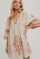 Boho Embroidered Babydoll Dress