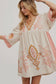 Boho Embroidered Babydoll Dress